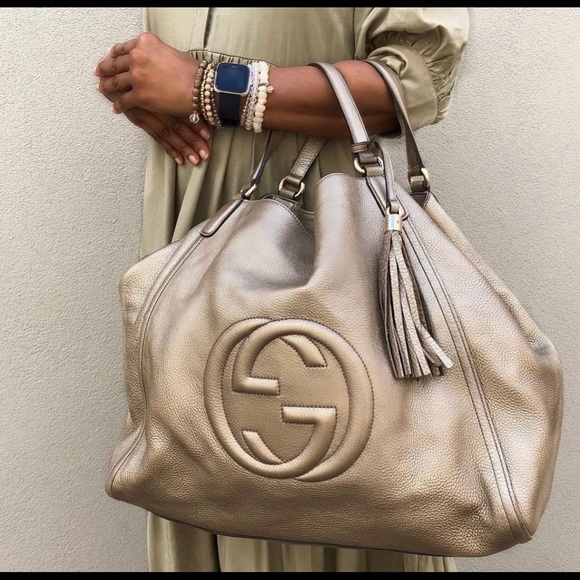 Gucci Handbags - Authentic Gucci Soho Large Tote Bag